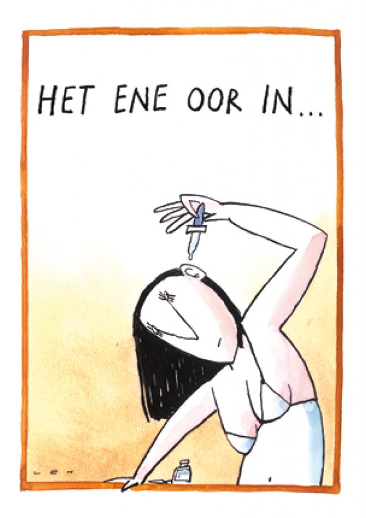 Het ene oor in...