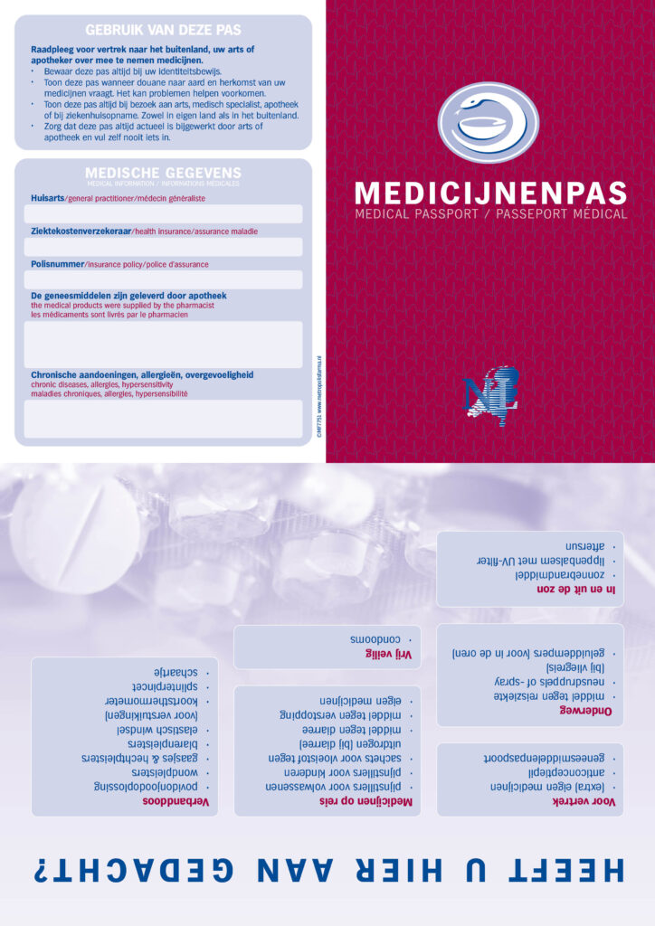 medicijnenpas buitenzijde
